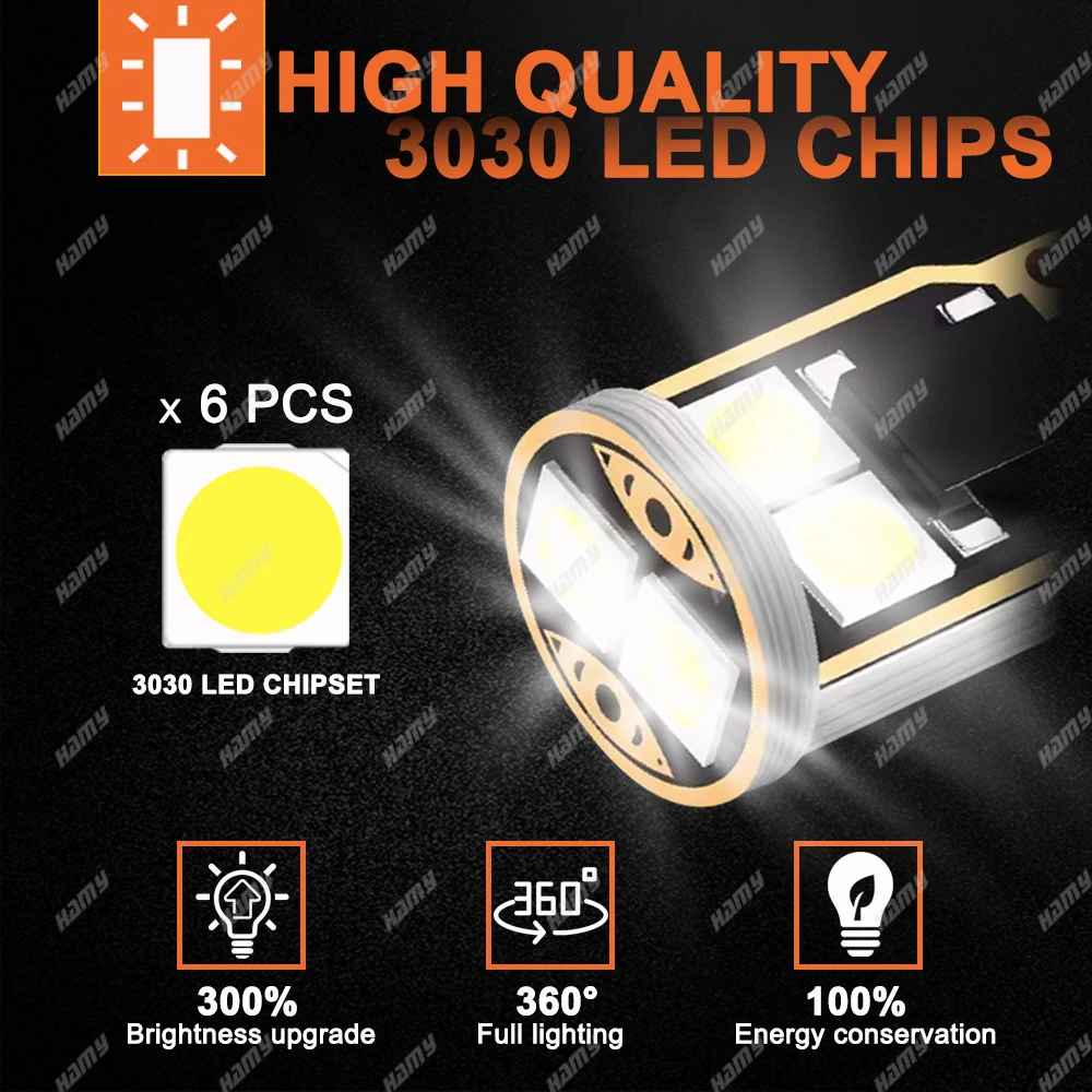 T10 w5w LED-Lampe Canbus Auto Innen kuppel Tür Handschuh fach – Bild 3