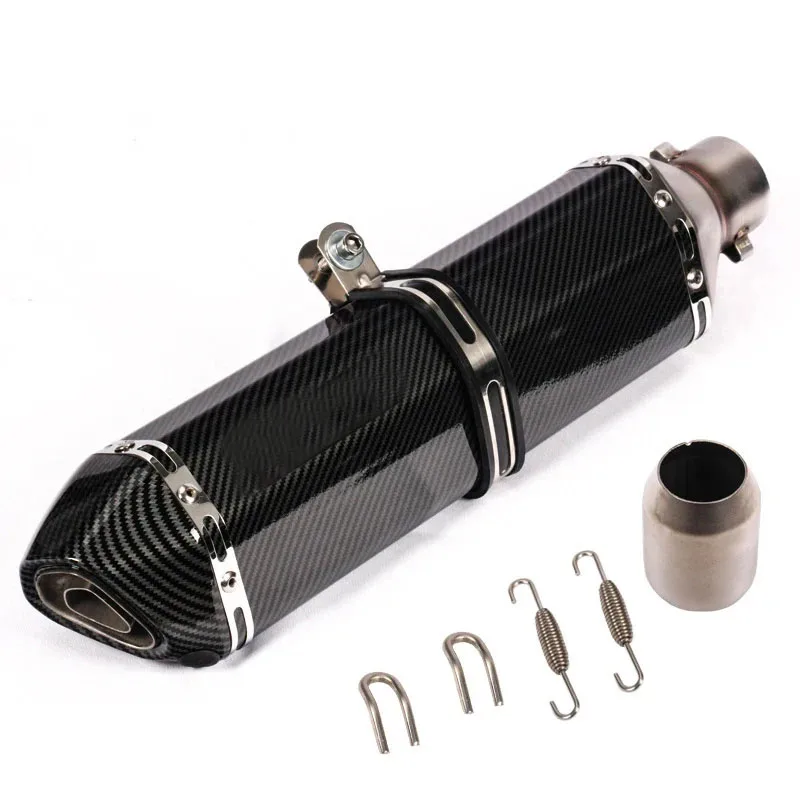 51 mm Universal Motorrad Auspuff Schalldämpfer Edelstahlrohr – Bild 5