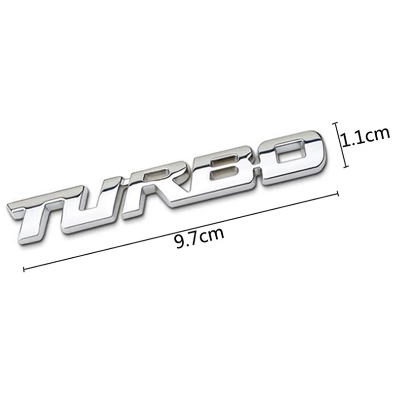 Auto 3D Metall Chrom Zinklegierung Modifizierte Turbolader Turbo – Bild 6