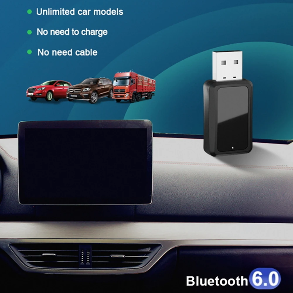 Auto-Bluetooth 6.0 Mini-USB-Sender-Empfänger mit LED-Anzeige – Bild 2