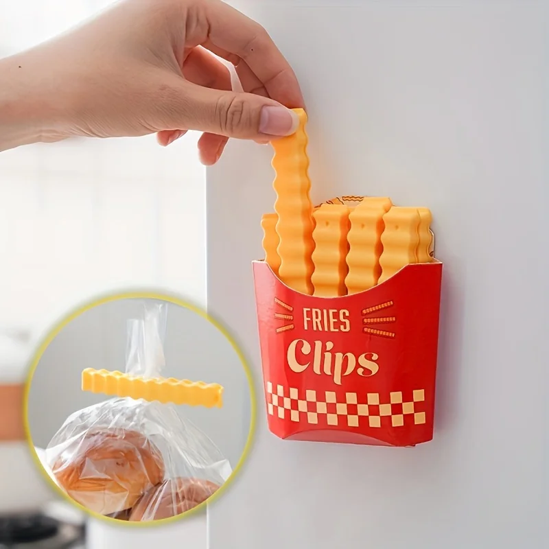 Pommes-Frites-förmige Dichtungsclips - zum Versiegeln (12 Stück) – Bild 3