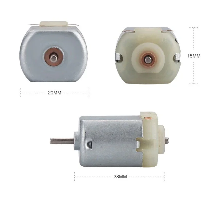 130 Micro DC Motor 3V-6V 8000 U/min Miniatur-Elektromotor Vierradmotor – Bild 6
