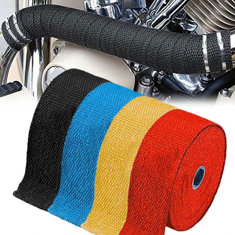 1,5 M Universal Auto Motorrad Auspuffrohr Bänder Auto Motorrad Isolierung Wärme Gewickelt Band Auto Moto
