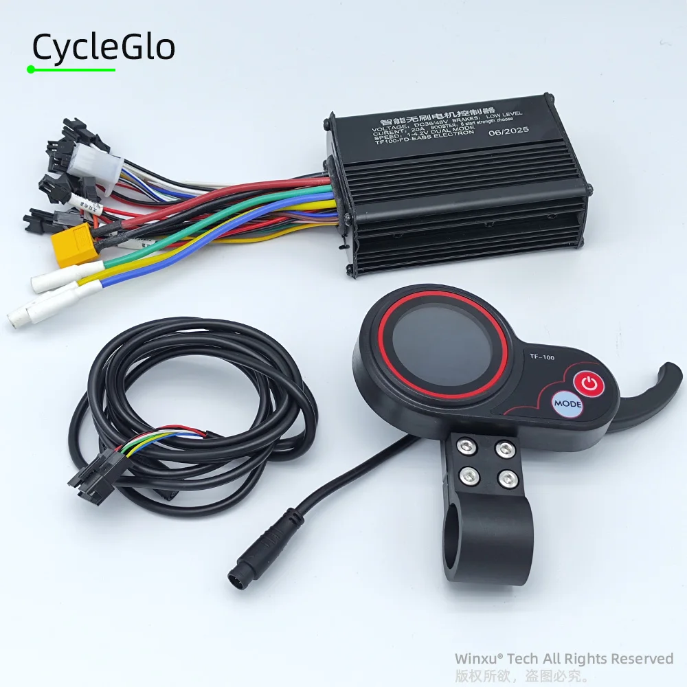 36V 48V 500W 20A E-Scooter Bürstenloser Motor Universal Controller TF-100 TF100 LCD-Drosselklappensatz
