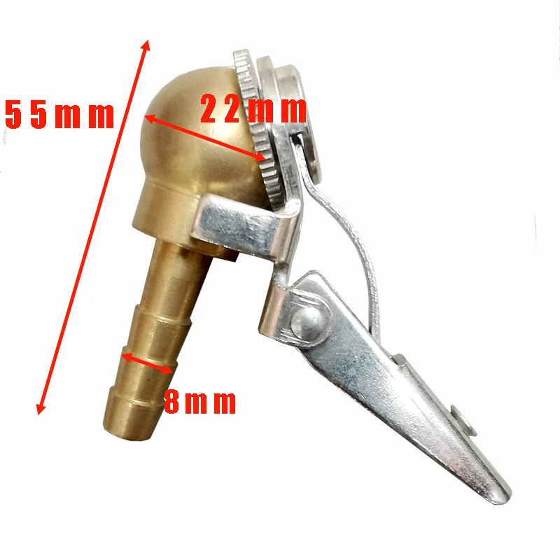 Reifenventil-Verbindungsstück 8mm Klemme Reifenreparaturwerkzeuge Auto – Bild 2