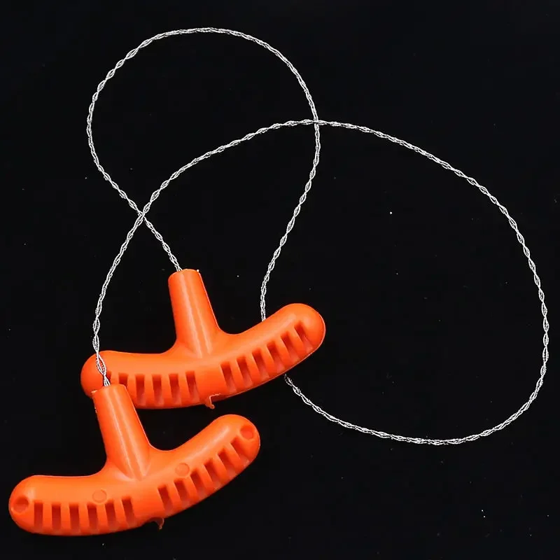 Mehrzweck-Mini-Taschendrahtsäge Edelstahl-Drahtsäge Orange Outdoor – Bild 6