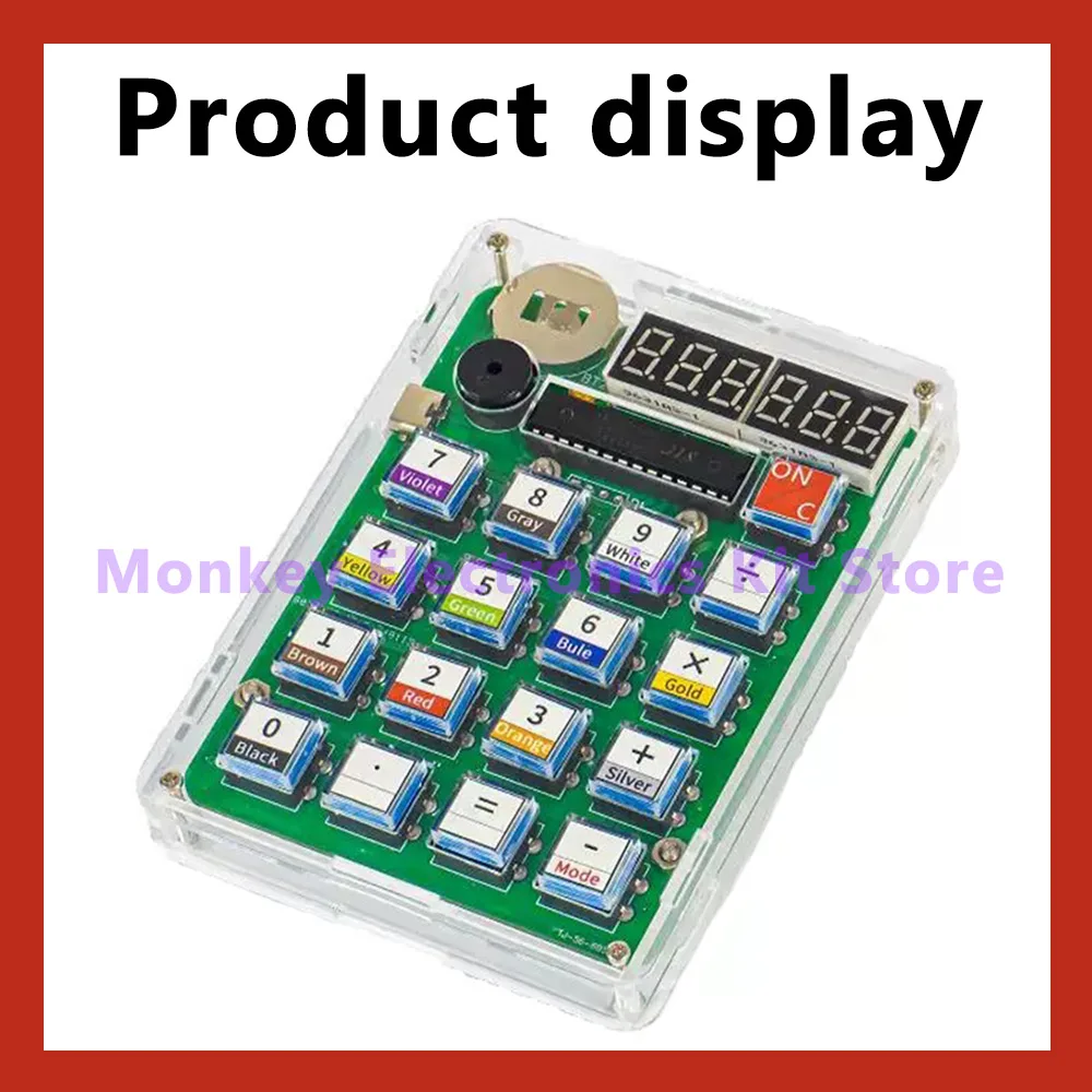 Elektronisches DIY-Rechner-Produktionsset, LED-Digitalröhrenanzeige – Bild 3