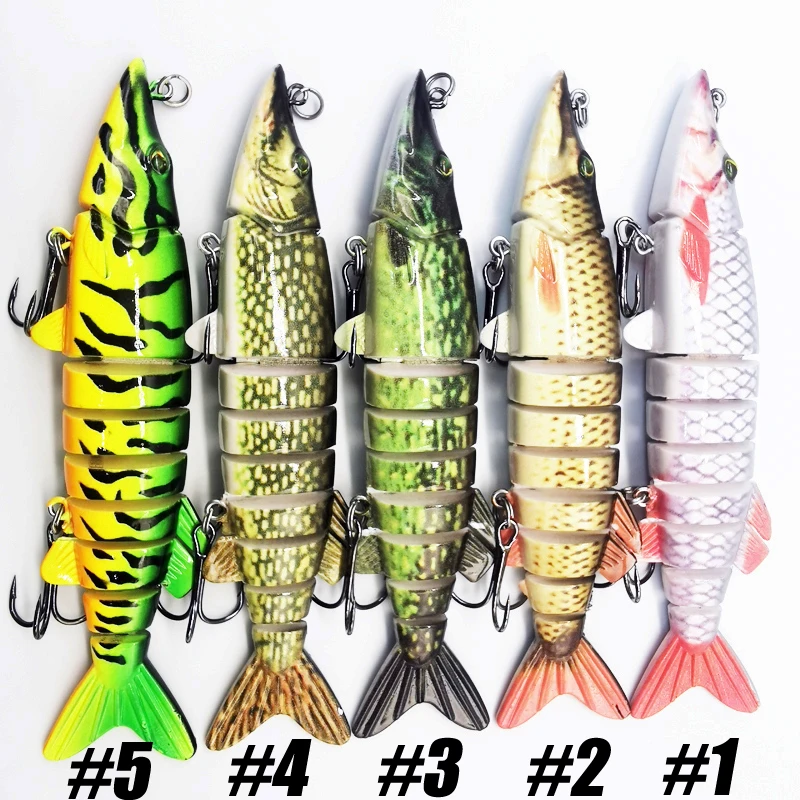ANFS Angelköder für Barschforellen, mehrfach gegliederte Swimbaits – Bild 2
