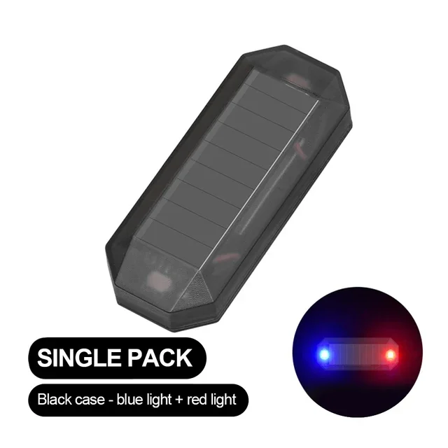 Auto Mini LED Solar Power Warnung Licht Nacht Sicherheit Simulierte Alarm Drahtlose Anti-Diebstahl Vorsicht
