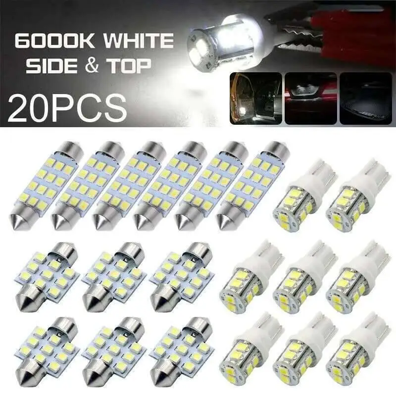 Autolichter T10 6000 K SMD LED Ersatz Nummernschild/Lesen (42 Stück) – Bild 3