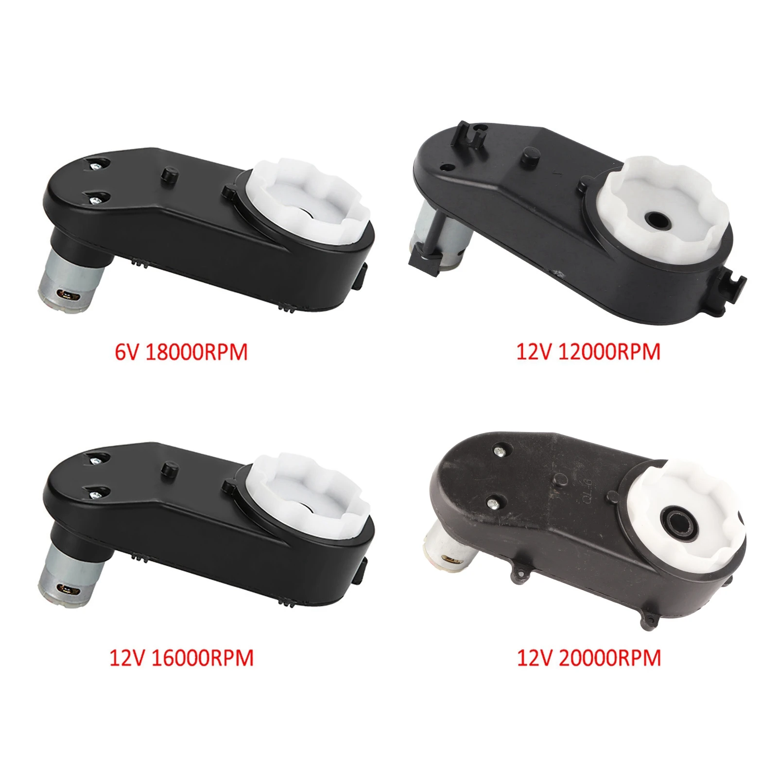 Rs390 elektromotor getriebe mit motor 6v/12v 0, 8-3, 5 rpm für kinder auto spielzeug getriebe
