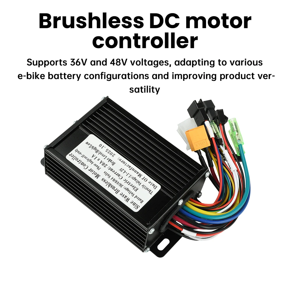 36V 48V 20A 350W-500W Sinuswellen-Bürstenloser Motorcontroller Geeignet für SM-Connector-Protokoll 2