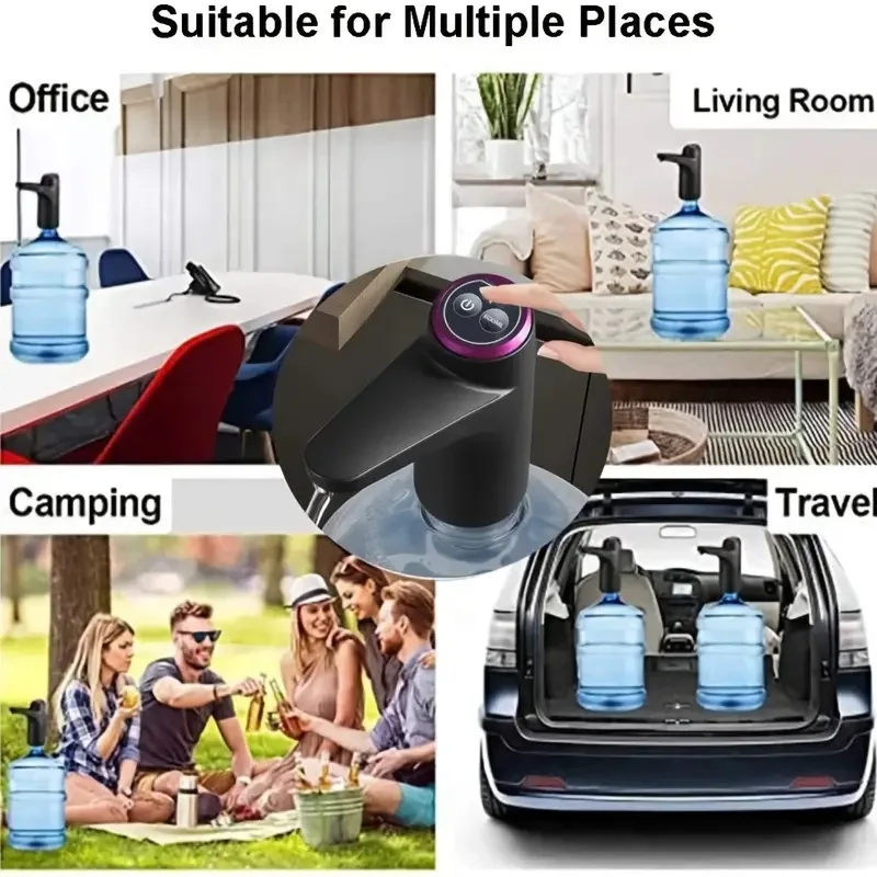 Tragbarer 5-Gallonen-Wasserspender mit USB-Aufladung - automatische – Bild 6