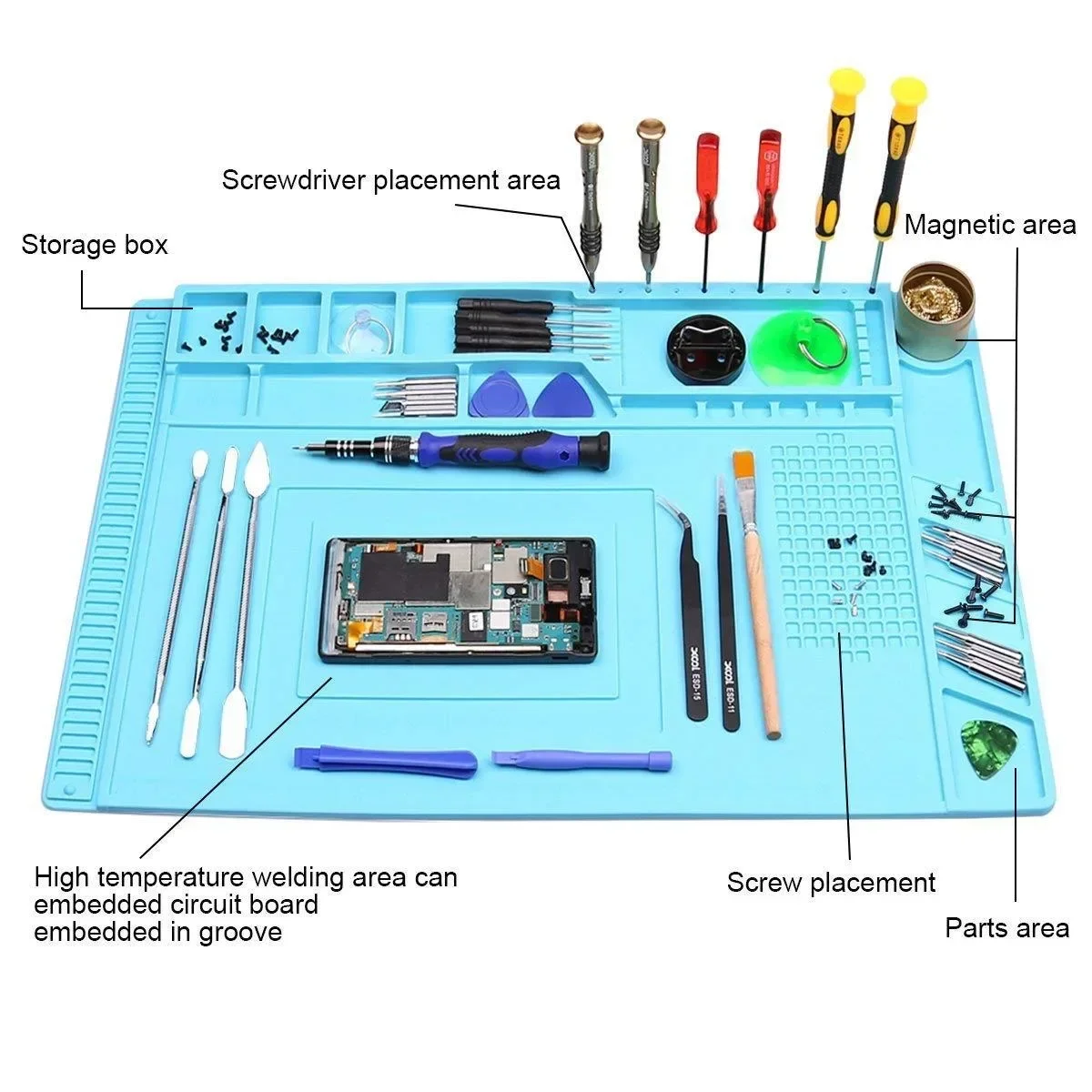 Digitale Geräte Reparatur Entfernen Silikon Werkbank Handy Reparatur – Bild 6