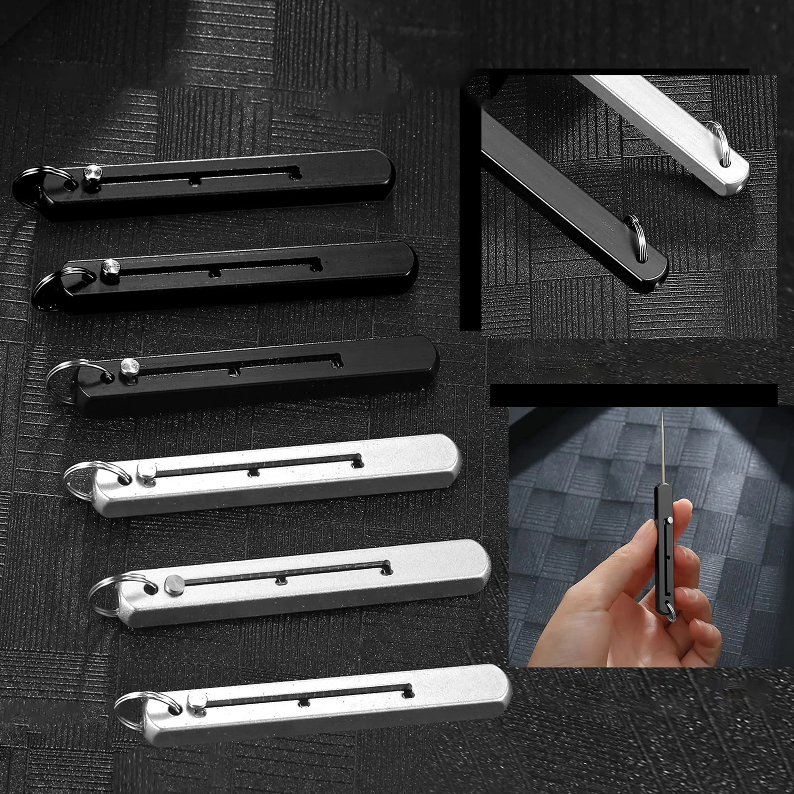 Tragbare Titan Zahnstocher Tasche Zahnstocher Metall Zahnstocher – Bild 4