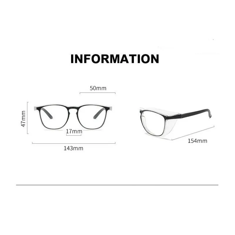 Schutzbrille, Anti-Beschlag-Brille, Schutzbrille, Seitenschutz – Bild 6