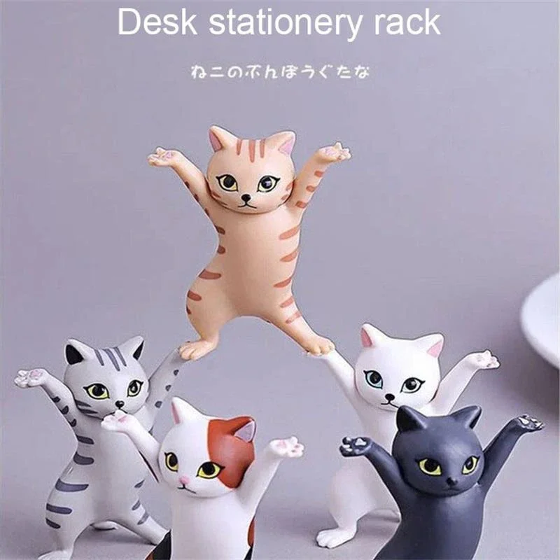 Tanzende Katze, Figur, Dekoration, Animation, Katzenmodell, modisches Spielzeug, bezaubernde Katze (5 Stück)