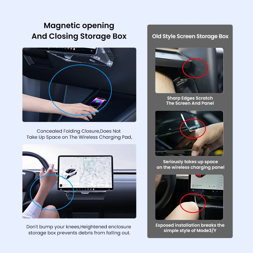 YZ Für Neue Tesla Highland Modell 3Y Wacholder Tablett Magnetische – Bild 5