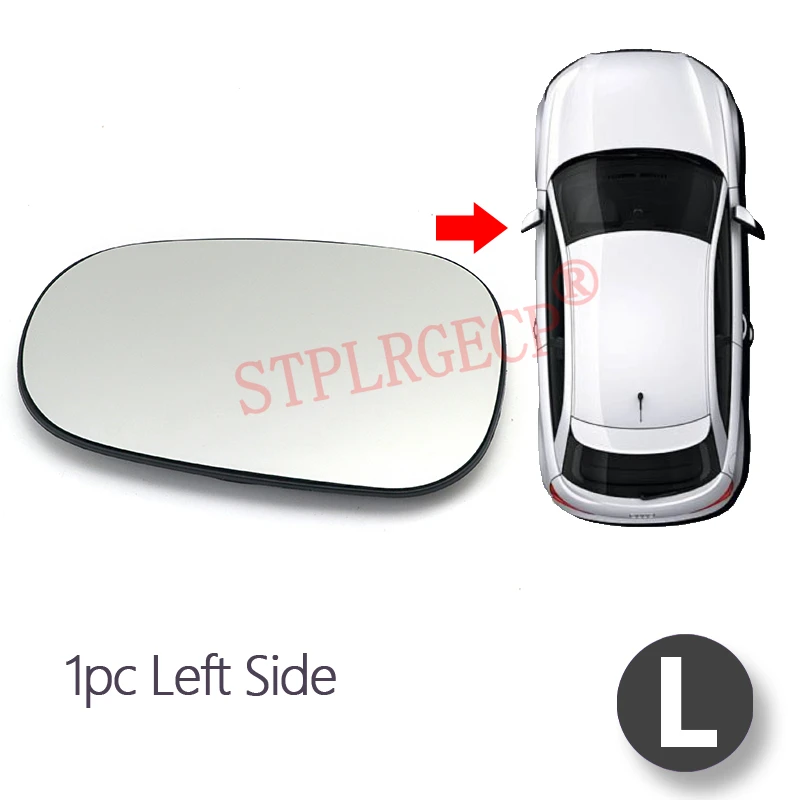 Auto-Rückspiegelglas links rechts mit beheizter Trägerplatte für Renault Clio II Modus Logan Megane Scenic I