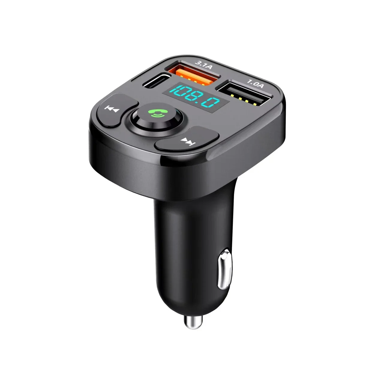 Bluetooth 5.0 Auto FM-Transmitter Aux Freisprecheinrichtung Kabelloses – Bild 6