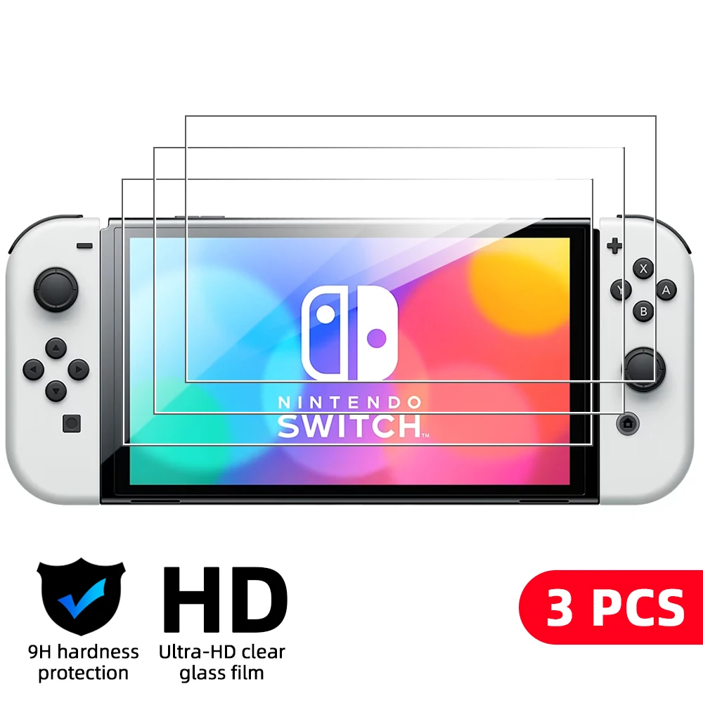9H gehärtetes Glas für Nintendo Switch OLED Switch2 2 Displayschutzfolie, HD Clear Anti-Scratch Protective