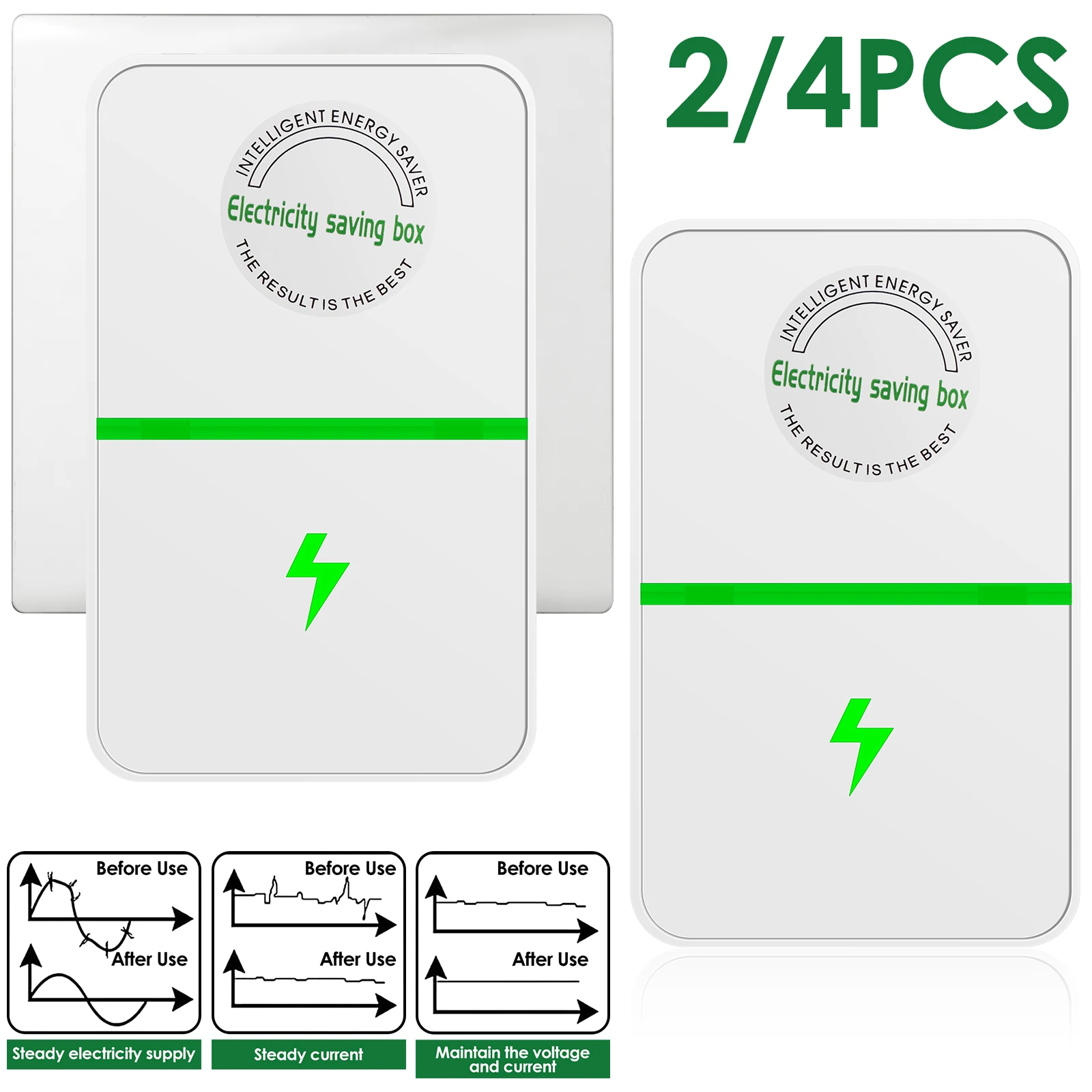 Power Saver Tragbare Strom UNS Energie Saver Smart Saving Box Sichere – Bild 2