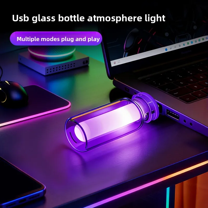 Auto-Ambientelampe Nachtlicht Auto-Innenraumbeleuchtung für Urlaub und Heim Auto-Dekoration 5V USB