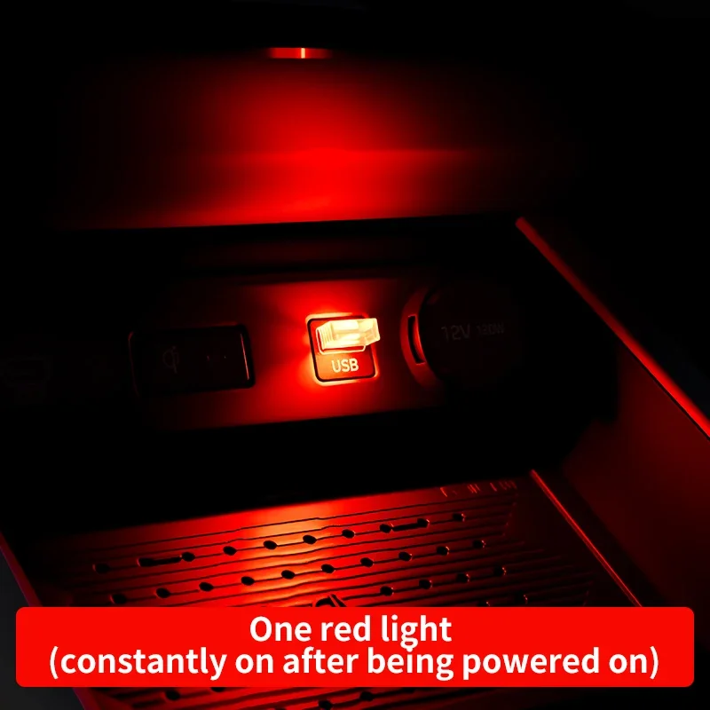 Auto Umgebungslicht LED Atmung Nachtlicht Auto Innenraum USB Modifikation Zigarettenanzünder dekorative