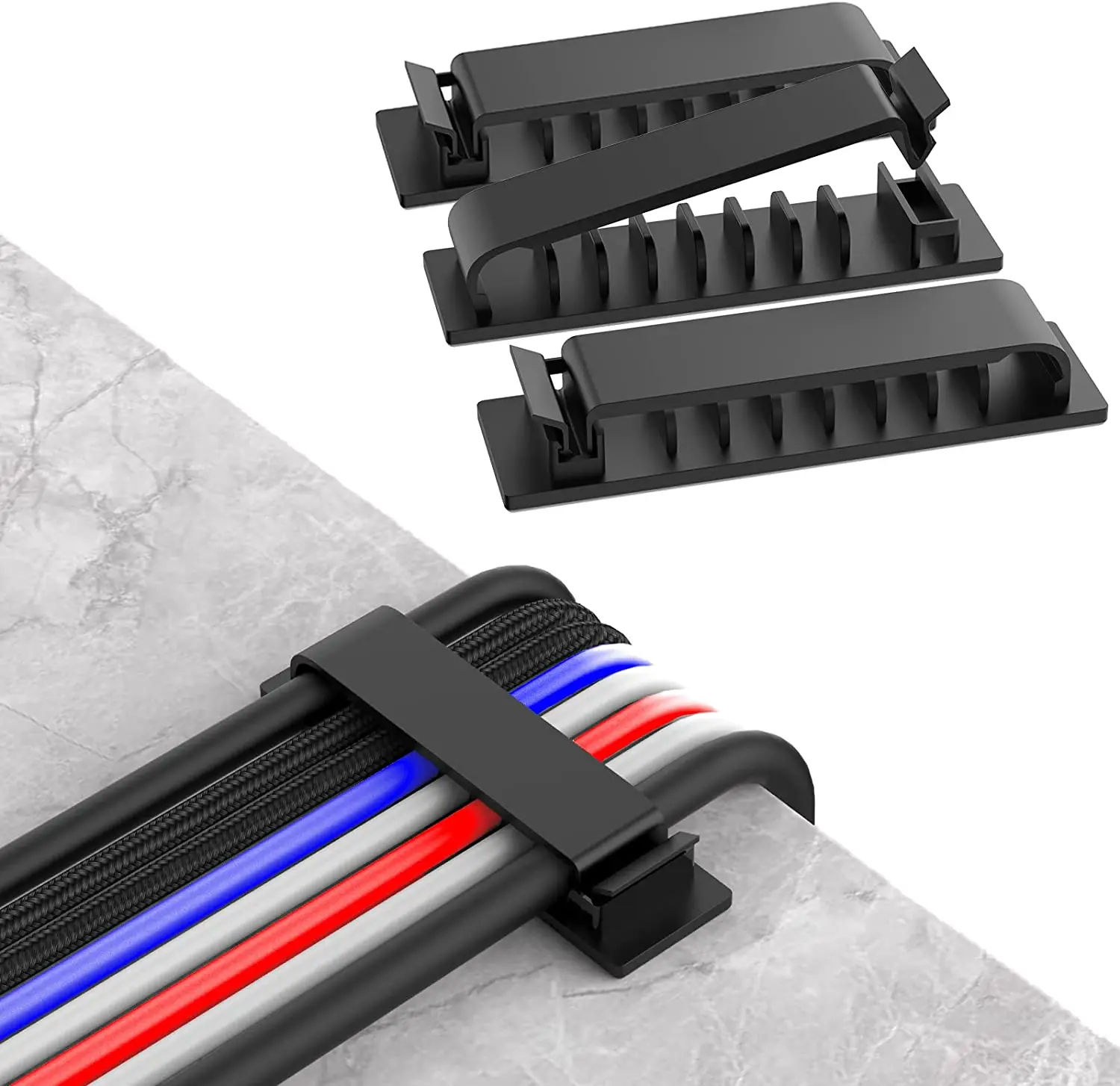 Kabel Organizer Kabel Management Draht Halter Flexible USB Kabel Wickler Ordentlich Silikon Clips Für Maus