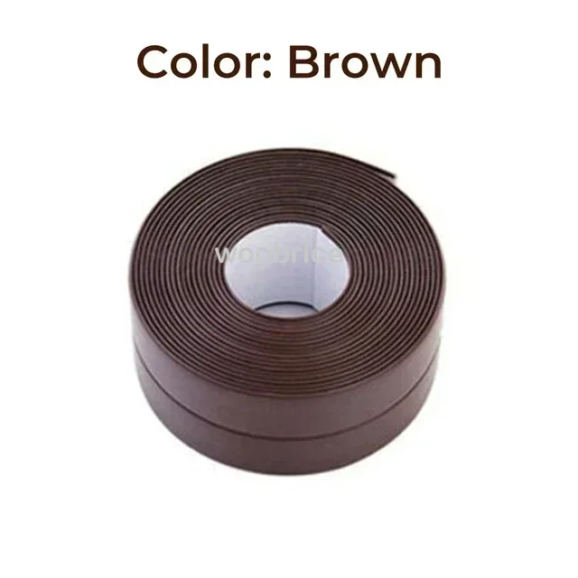 1 Rolle PVC-Dichtungsstreifenband für Badezimmer, Bad, Toilette, Küche, Dichtungsband, selbstklebend