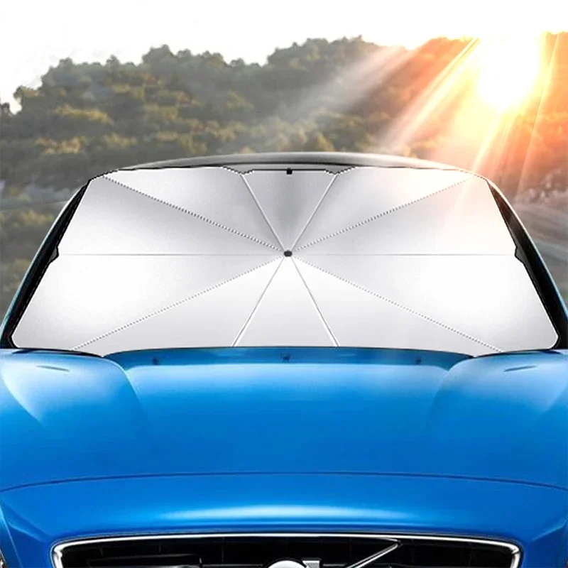 Auto-Windschutzscheiben-Sonnenschutz, faltbarer Regenschirm/Abdeckung – Bild 4