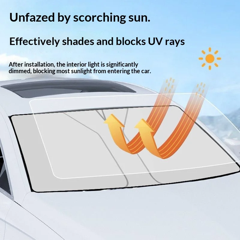 Auto-Sonnenschutz, Windschutzscheiben-Sonnenschutz, faltbarer – Bild 4