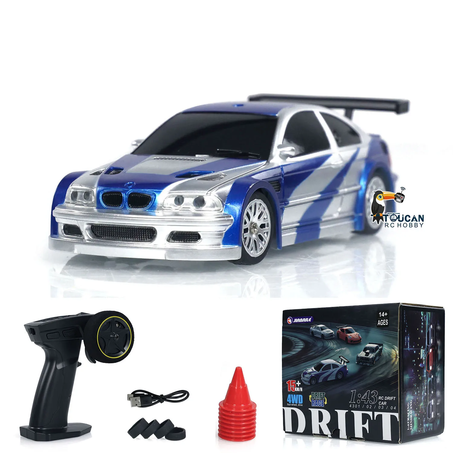 SALE 4WD RTR 1/43 RC Speed Car Allradantrieb Funksteuerung 2.4g Mini – Bild 4