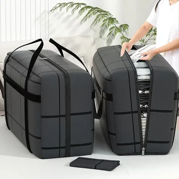 Tragbare, faltbare Reisetasche mit großer Kapazität, handgehaltene Kleidungsaufbewahrung mit doppeltem