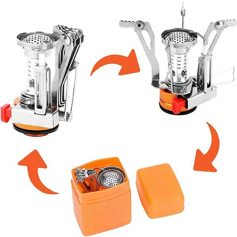 Gas Herd Camping Zubehör Tragbare Outdoor Camping Aluminium Legierung – Bild 5