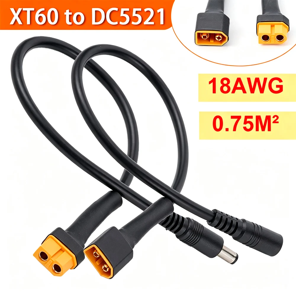 Solar Connection Line XT60 Stecker/Buchse auf DC5521 18AWG – Bild 2