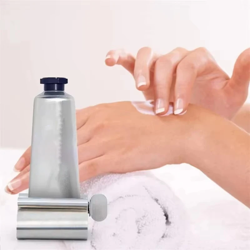 Edelstahl-Wringer-Roller, drehbarer Spender für Salben, Kosmetik – Bild 2