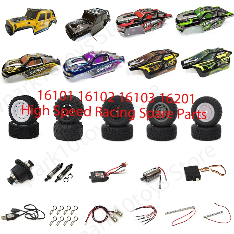 16101 16102 16103 16201 High Speed Racing 1/16 4WD 50 km/h RC Auto Ersatzteile Empfänger Teile Kit