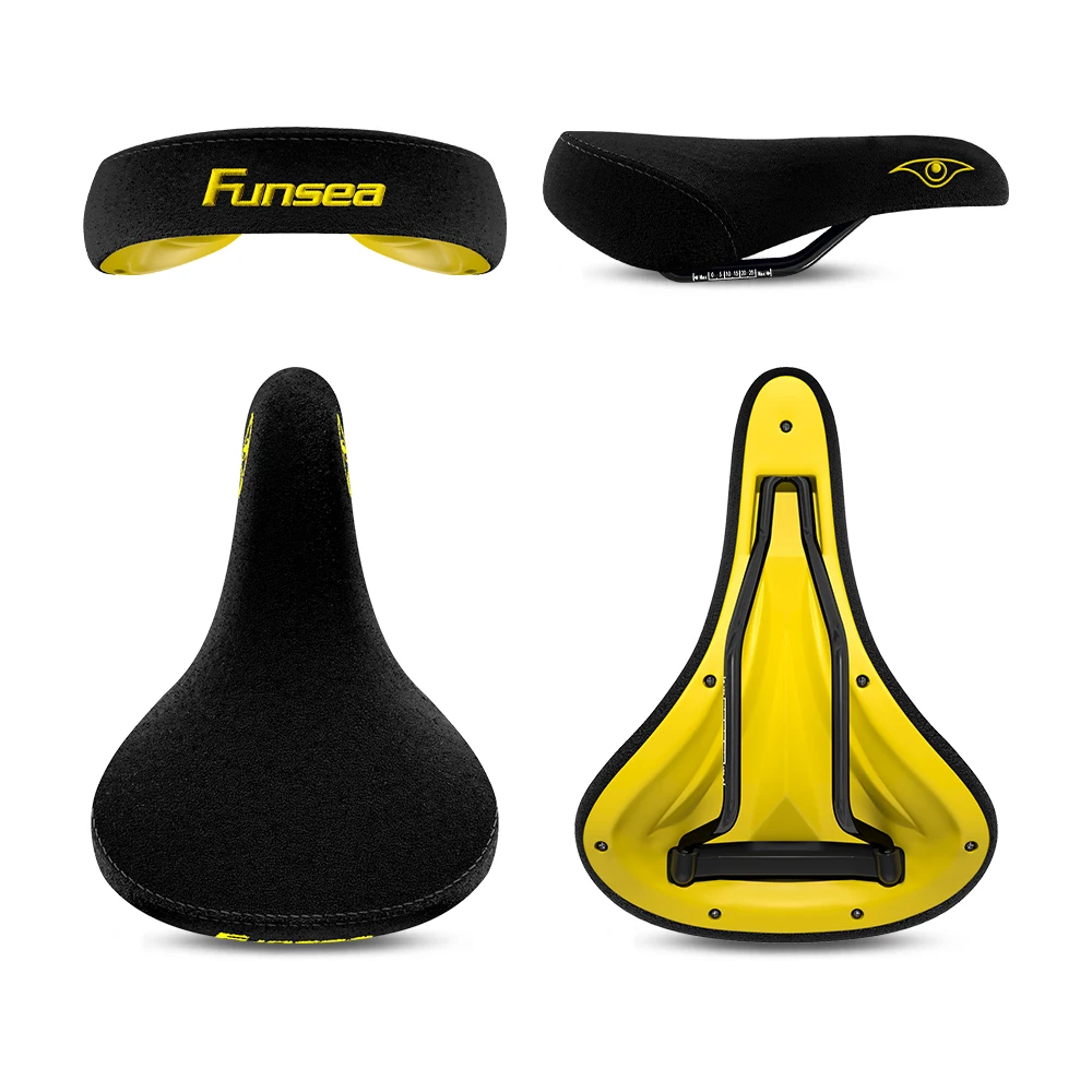 Funsea-Fahrradsitze, Wheelie Stunt, Big BMX Cruiser Fahrradsattel, Flanell, 8 mm Schiene