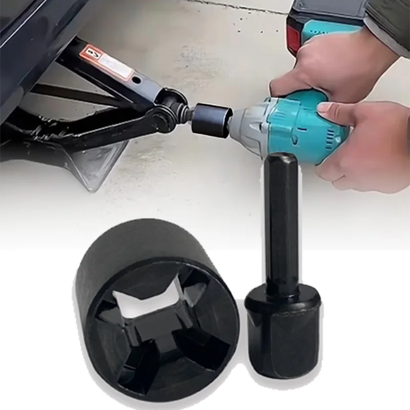 Hochleistungs-Anhänger-Wagenheber-Bohrer-Adapter aus Stahl, elektrischer Aufsatz für die Nivellierung