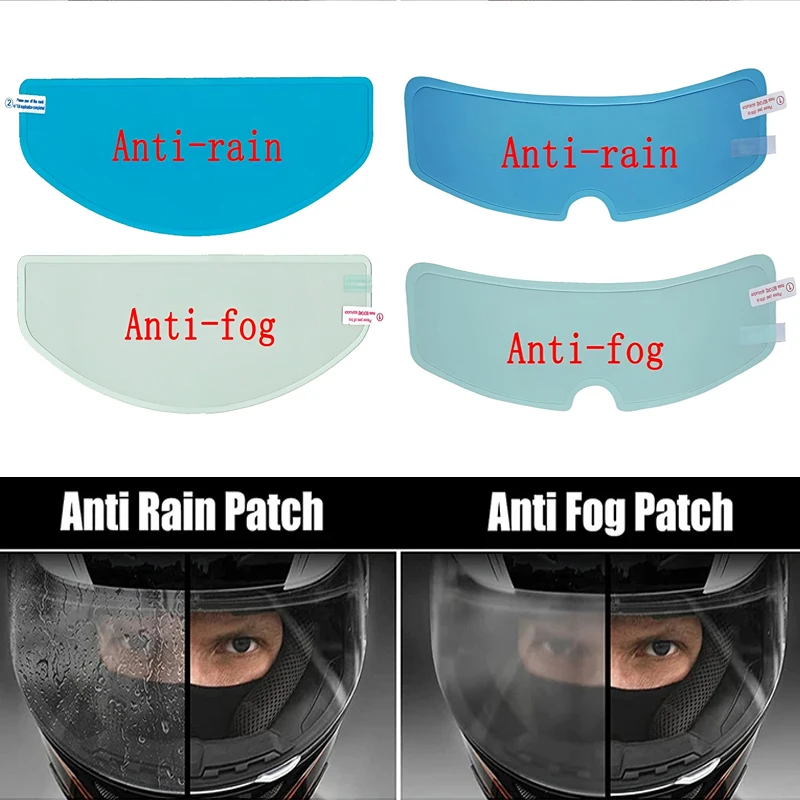 Motorrad Helm Klar Regendicht/Antibeschlag Film Helm Objektiv Langlebig Nano Beschichtung Aufkleber Sicherheit