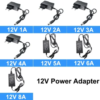 AC 110-240V DC 12V 1A 2A 3A 4A 5A 6A 8A Universal Power Adapter Versorgung Ladegerät Adapter EU US UK AU