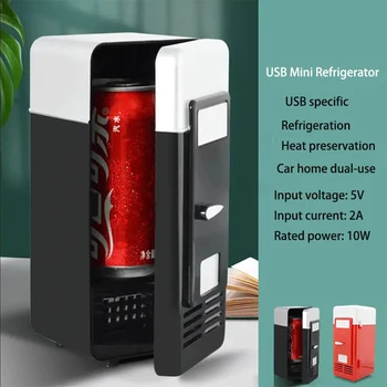 5V Auto USB Mini Auto Kühlschrank tragbare Mini USB Dual Use Haushalt Auto Kühlschrank Getränke kühler