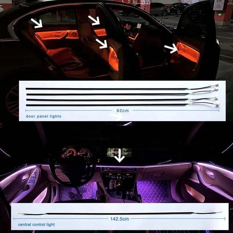 Universal Auto Innenraum LED Umgebungslicht Symphony Dynamische – Bild 2