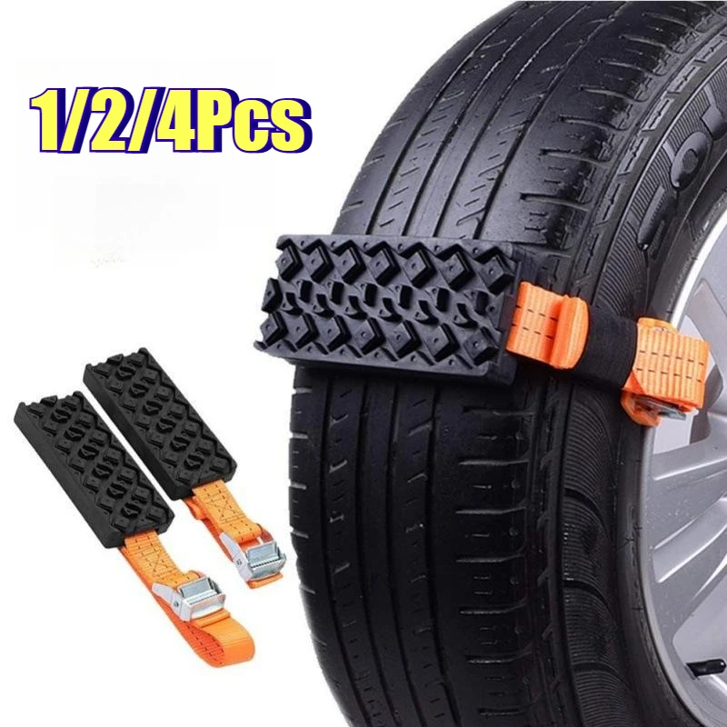 Schnee Schlamm Eis Reifen Kette Riemen Auto Reifen Traktion Blöcke Notfall Schnee Schlamm sand Langlebig PU