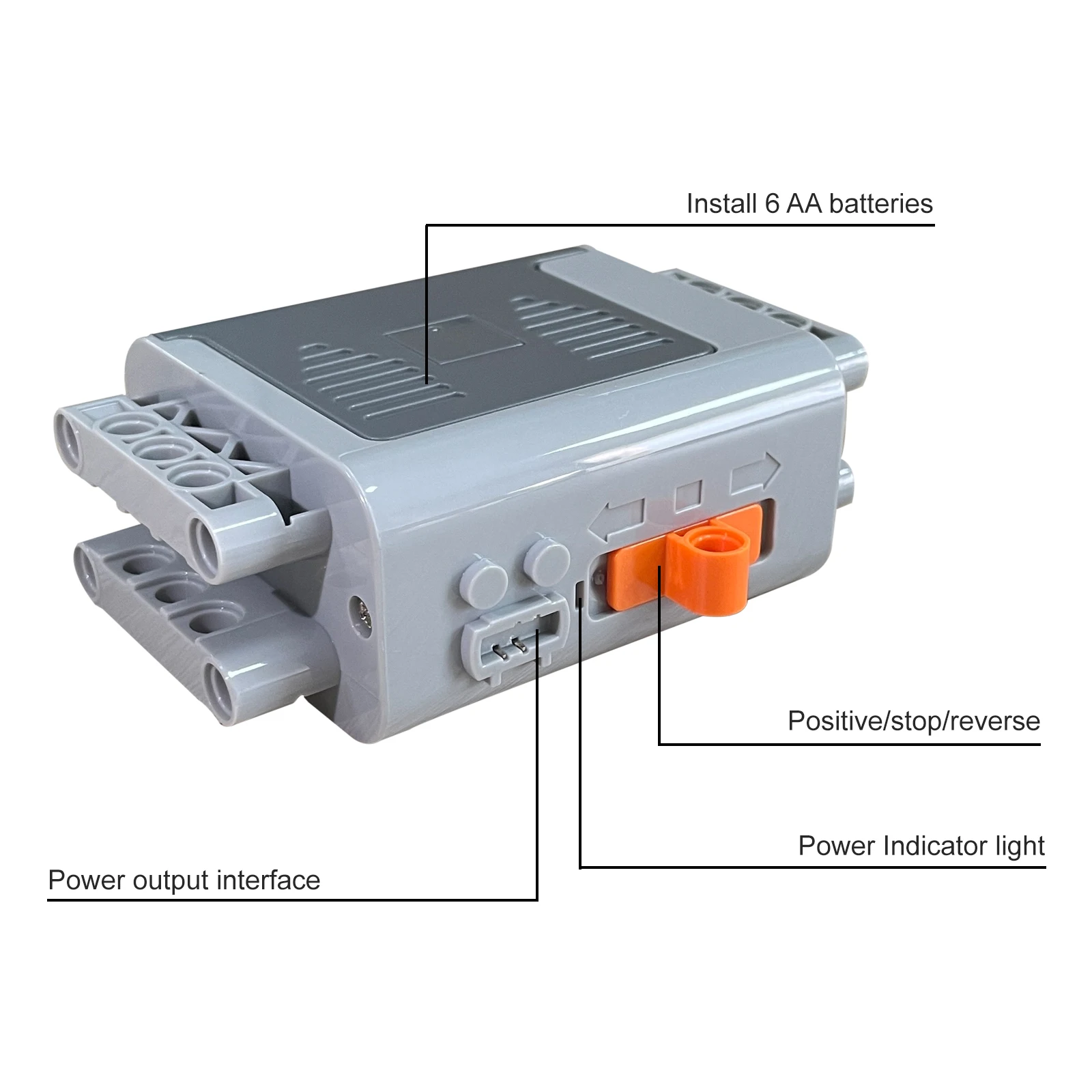 MOS 11-teiliges Brick Motor Power Function Kit mit Technik-Teilen – Bild 2
