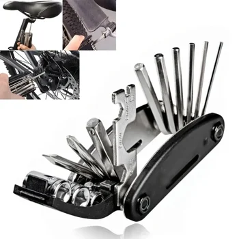 16-in-1 Mountainbike Tragbare Steckdose Mehrzweckschlüssel Fahrrad Multi Tool Schraubendreher Motorrad Fahrrad