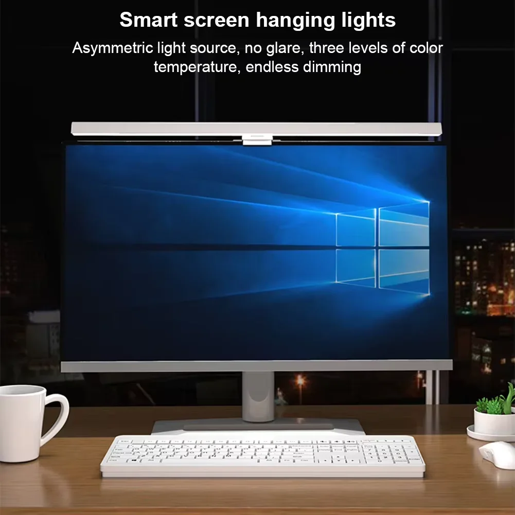 HOMEFISH 50cm Monitor-Lichtleiste USB Schreibtischlampe Stufenlos – Bild 2
