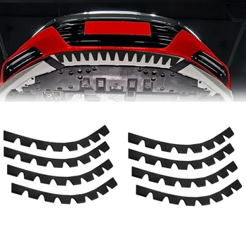 8x Auto Stoßstange Schutz Anti-Scratch Kit Kratzen Schützen Skid Platte DIY 35*2,8 cm Automobil vorne Lip