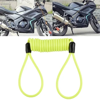 1,2 m Fahrrad Frühling Kabel Schloss Anti Diebstahl Seil Alarm Disc Lock Für Motorrad/Fahrrad Roller